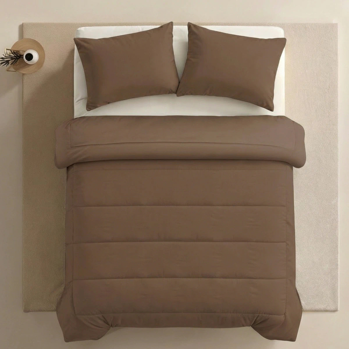 Zelesta Comfort Uni Sommerbettdecke - Mokka