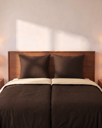 Zelesta Comfort Duo No Stitch Bettdecke - Taupe & Braun