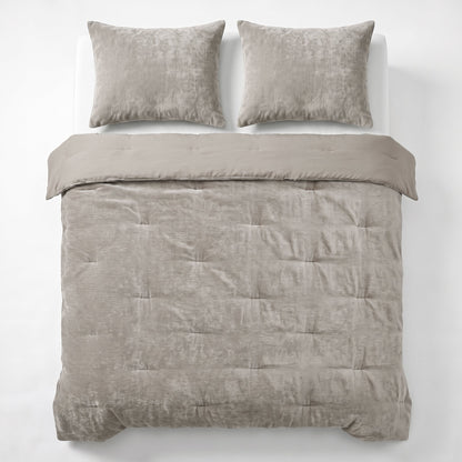 Zelesta Special Jersey Chenille Kissenbezug-Set, 2 Stück - Metallgrau
