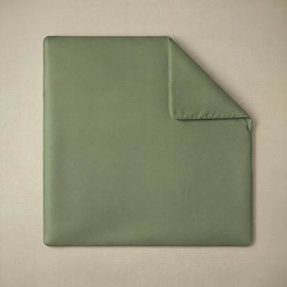 Zelesta Pure Uni No Stitch Baumwolle Bettdecke - Lodengrün