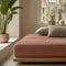 Musselin Spannbettlaken - Dusty-Rose