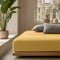 Musselin Spannbettlaken - Ochre-Yellow