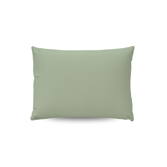 Das Zelesta Wonderbed Kissenbezüge Baumwolle Set von 2 in Natural Green (80x80) aus superweicher Mikrofaser ist waschmaschinengeeignet und wird vor weißem Hintergrund präsentiert.