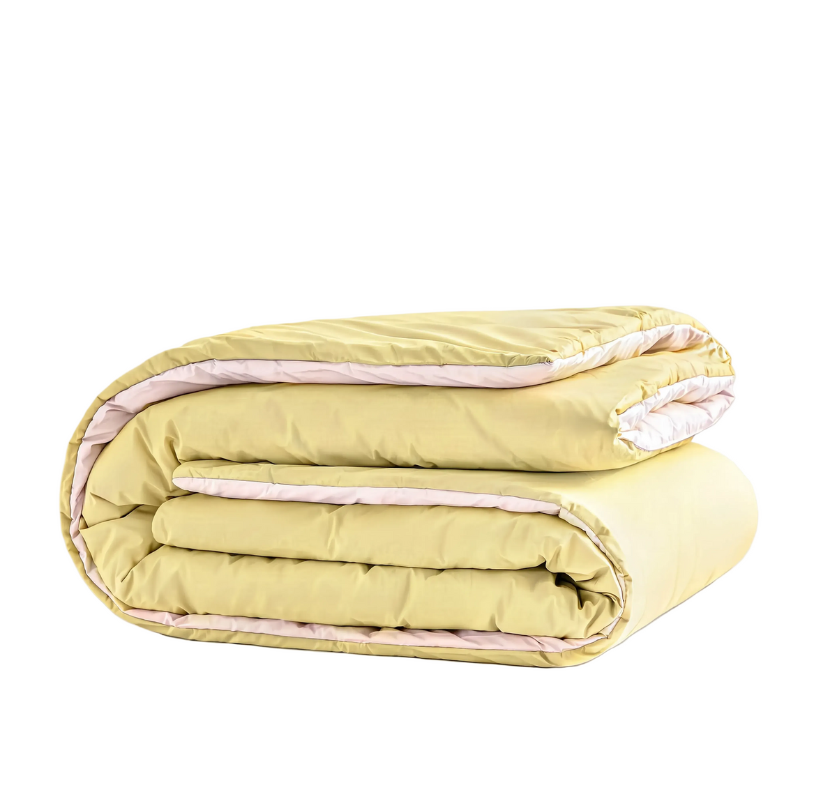 Zelesta Pure Duo No Stitch Baumwolle Bettdecke - Rosa & Gelb