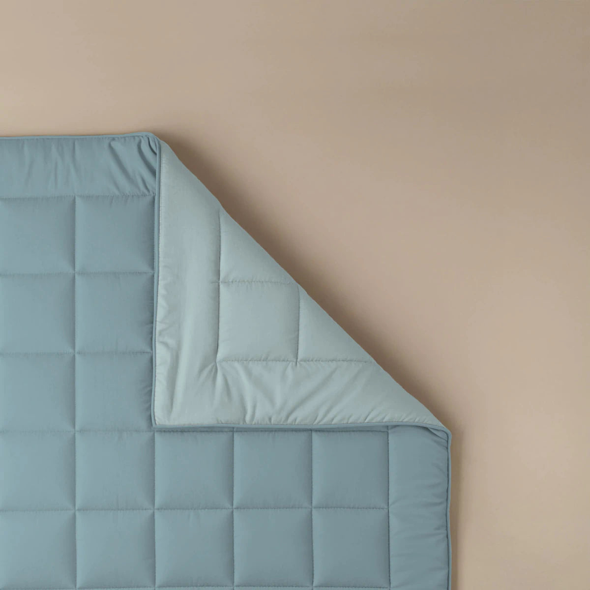 Zelesta Pure Duo Baumwolle Sommerbettdecke - Graublau & Hellblau