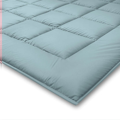 Zelesta Pure Duo Baumwolle Sommerbettdecke - Graublau & Hellblau