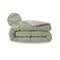 Zelesta Pure Duo Baumwolle Sommerbettdecke - Graugrün & Zartes Graugrün
