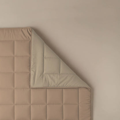 Zelesta Pure Duo Baumwolle Bettdecke - Rosabraun & Betonbraun
