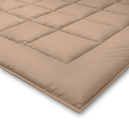 Zelesta Pure Duo Baumwolle Bettdecke - Rosabraun & Betonbraun