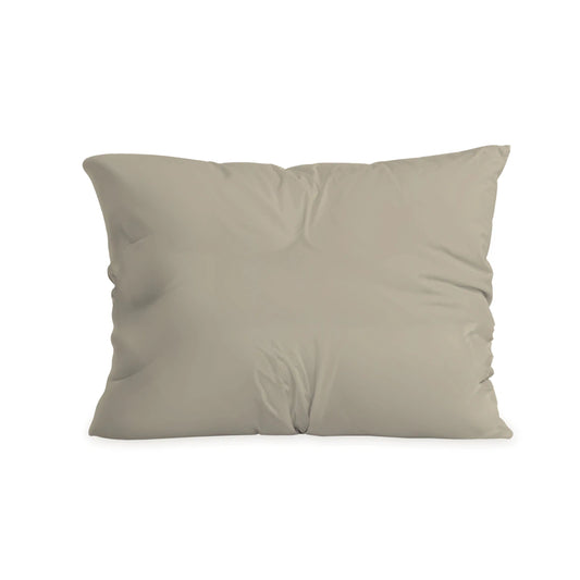 Zelesta Pure Duo Baumwolle Kissenbezüge Set von 2 - Warmgrau