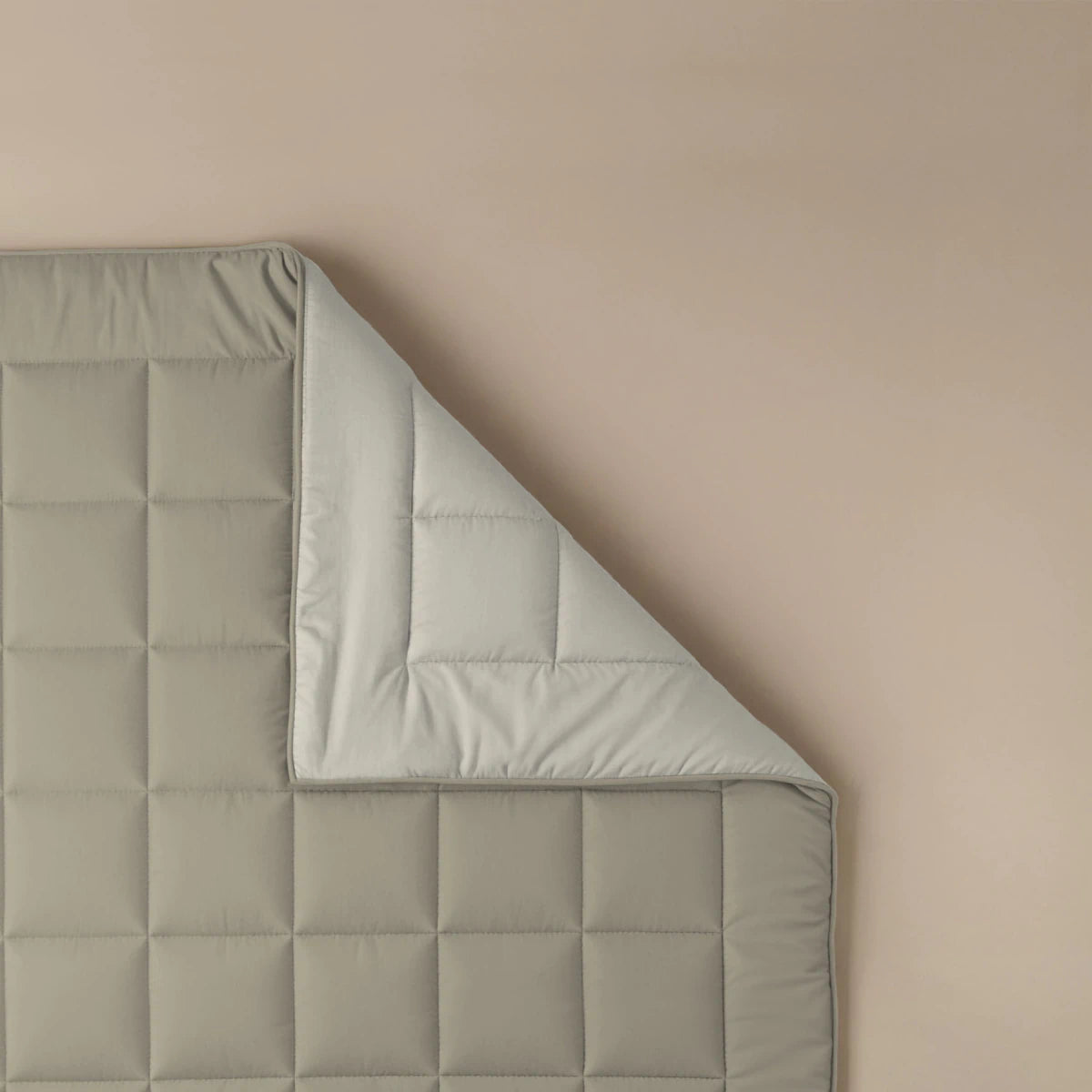 Zelesta Pure Duo Baumwolle Bettdecke - Warmgrau & Cremeweiß
