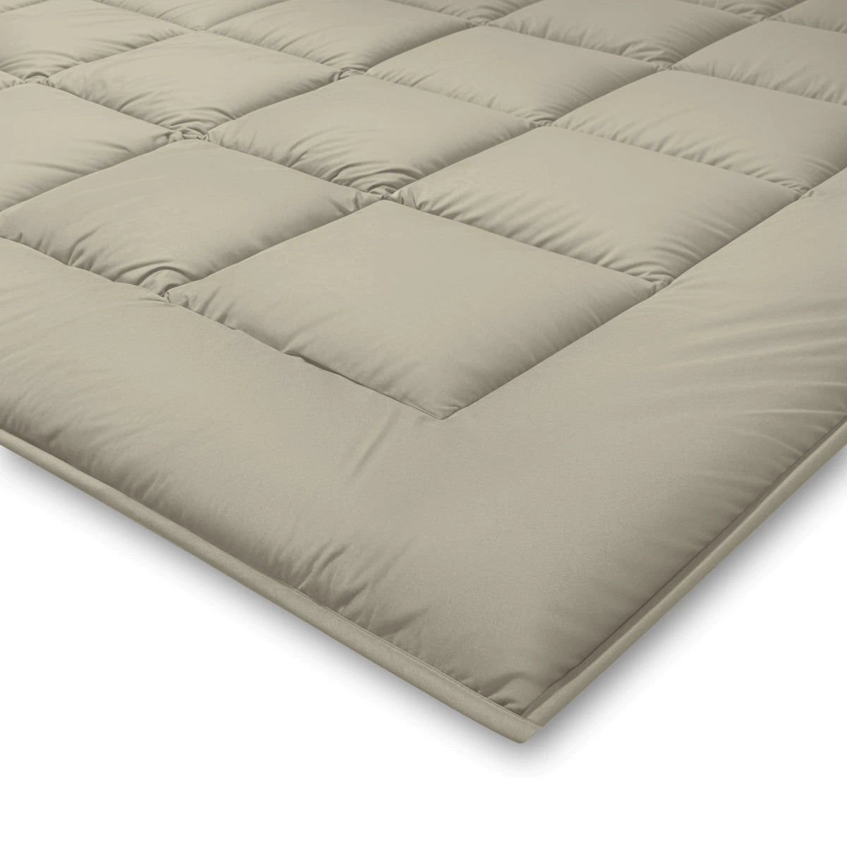 Zelesta Pure Duo Baumwolle Sommerbettdecke - Warmgrau & Cremeweiß
