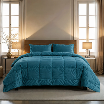 Zelesta Pure Uni Baumwolle Bettdecke - Federal Blue
