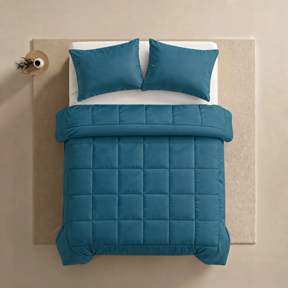 Zelesta Pure Uni Baumwolle Bettdecke - Federal Blue