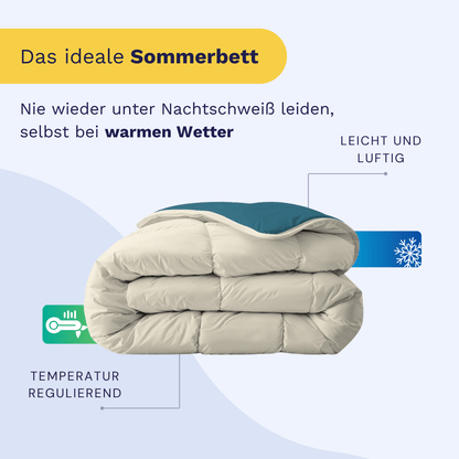 Zelesta Royalbed Light - Petrol & Sand Beach