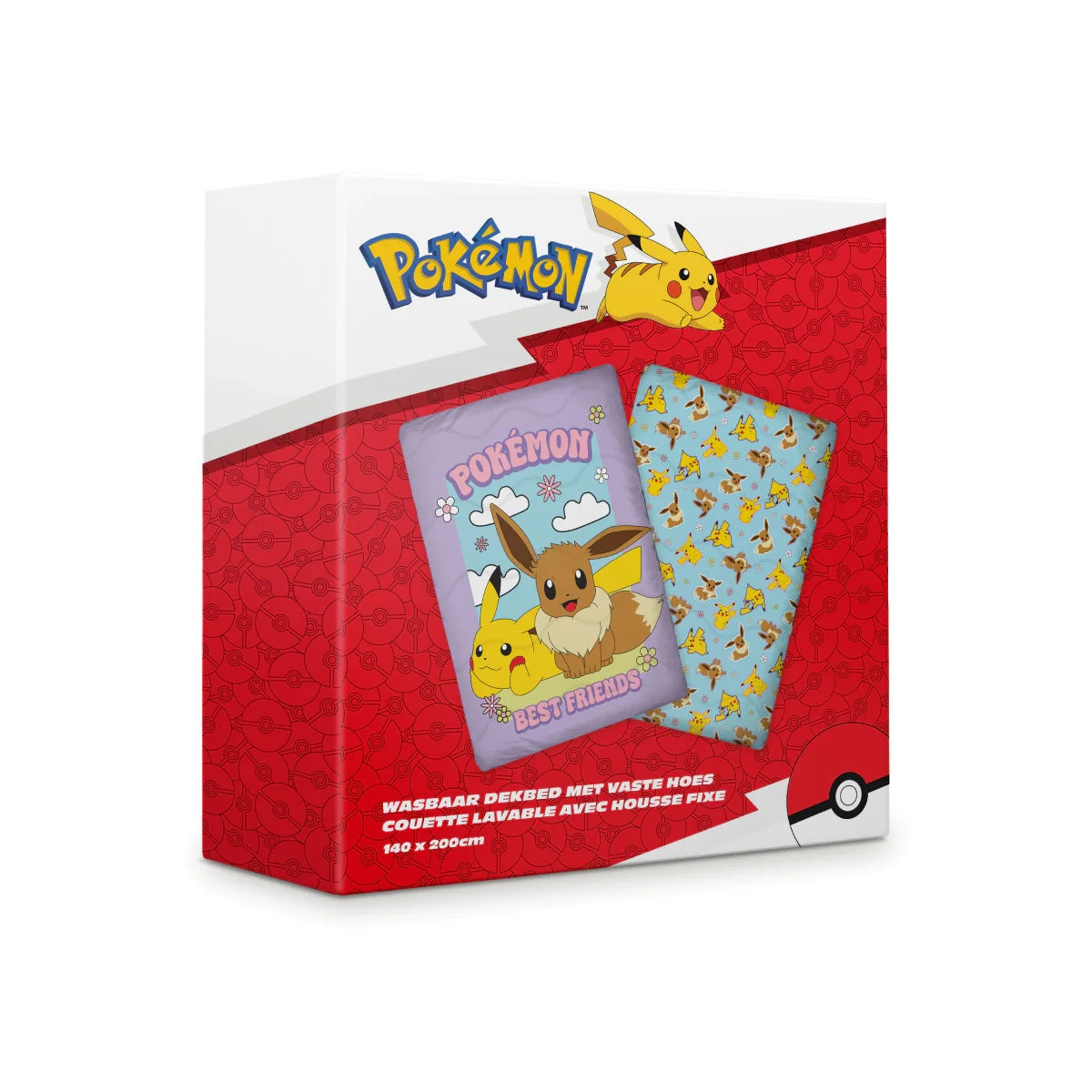 Kids Bettdecke - Pokémon - Pikachu & Eevee