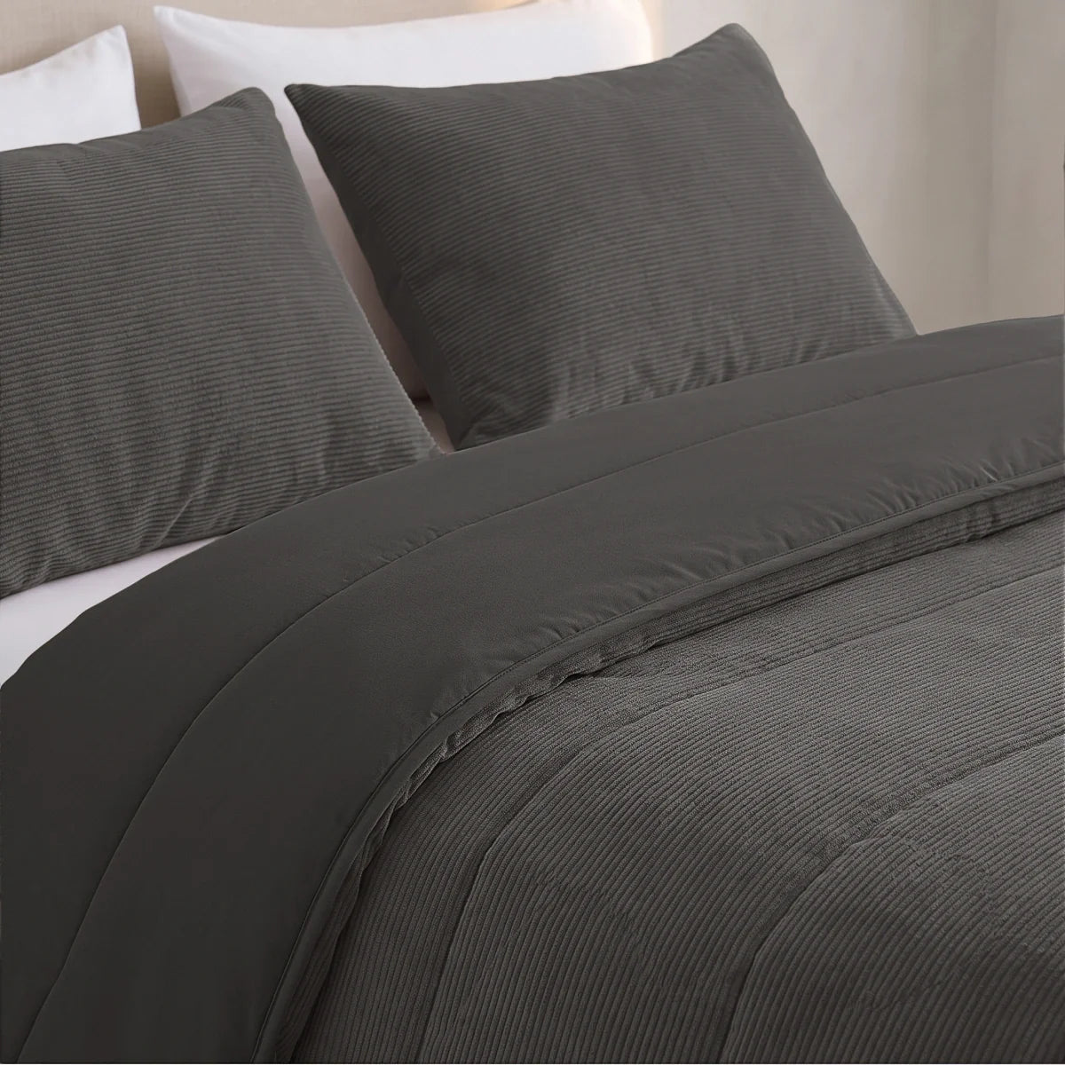 Zelesta Special Corduroy Cotton Bettdecke - Anthrazit