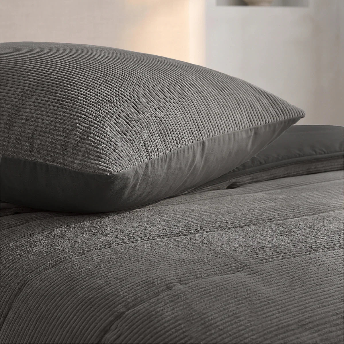 Zelesta Special Corduroy Cotton Bettdecke - Anthrazit