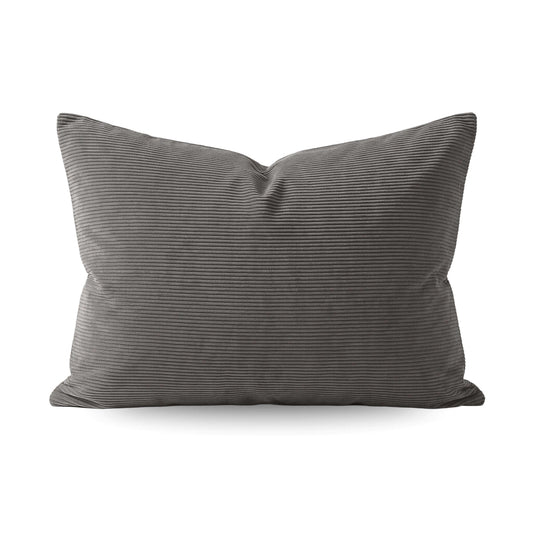 Zelesta Special Corduroy Cotton Kissenbezüge Set von 2 - Anthrazit
