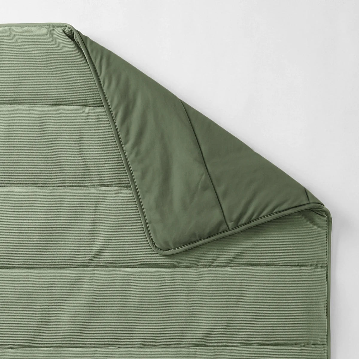Zelesta Special Corduroy Cotton Bettdecke - Waldgrün