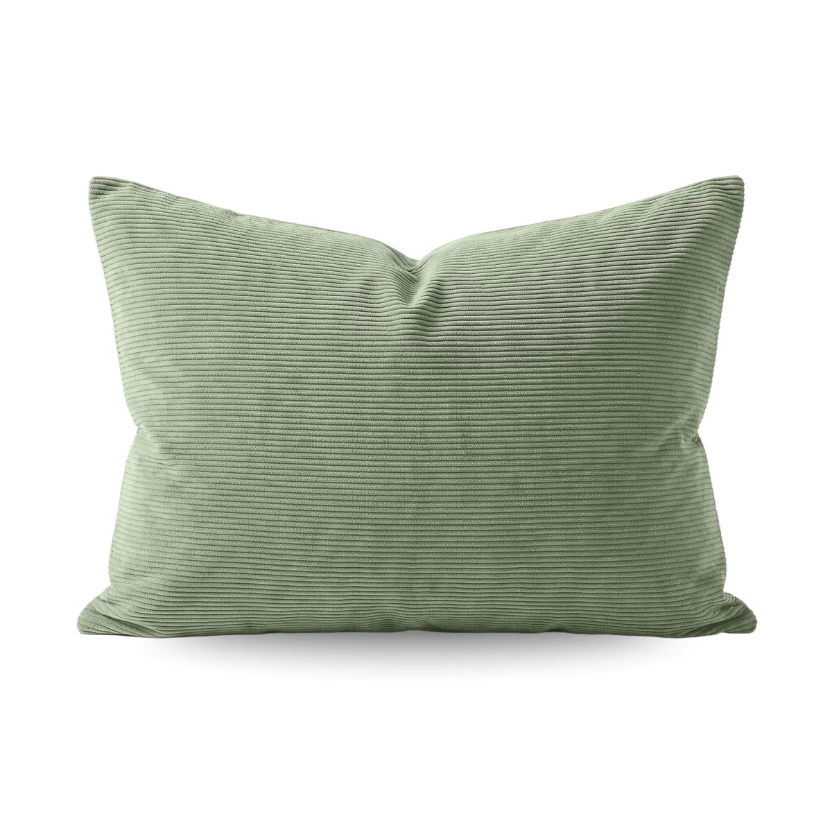 Zelesta Special Corduroy Cotton Kissenbezüge Set von 2 - Waldgrün