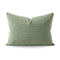 Zelesta Special Corduroy Cotton Kissenbezüge Set von 2 - Waldgrün