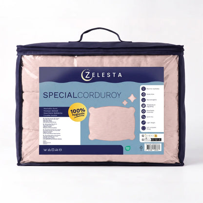 Zelesta Special Corduroy Cotton Bettdecke - Staubiges Rosa
