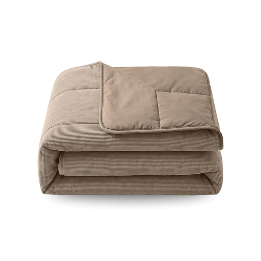 Zelesta Special Corduroy Cotton Bettdecke - Taupe