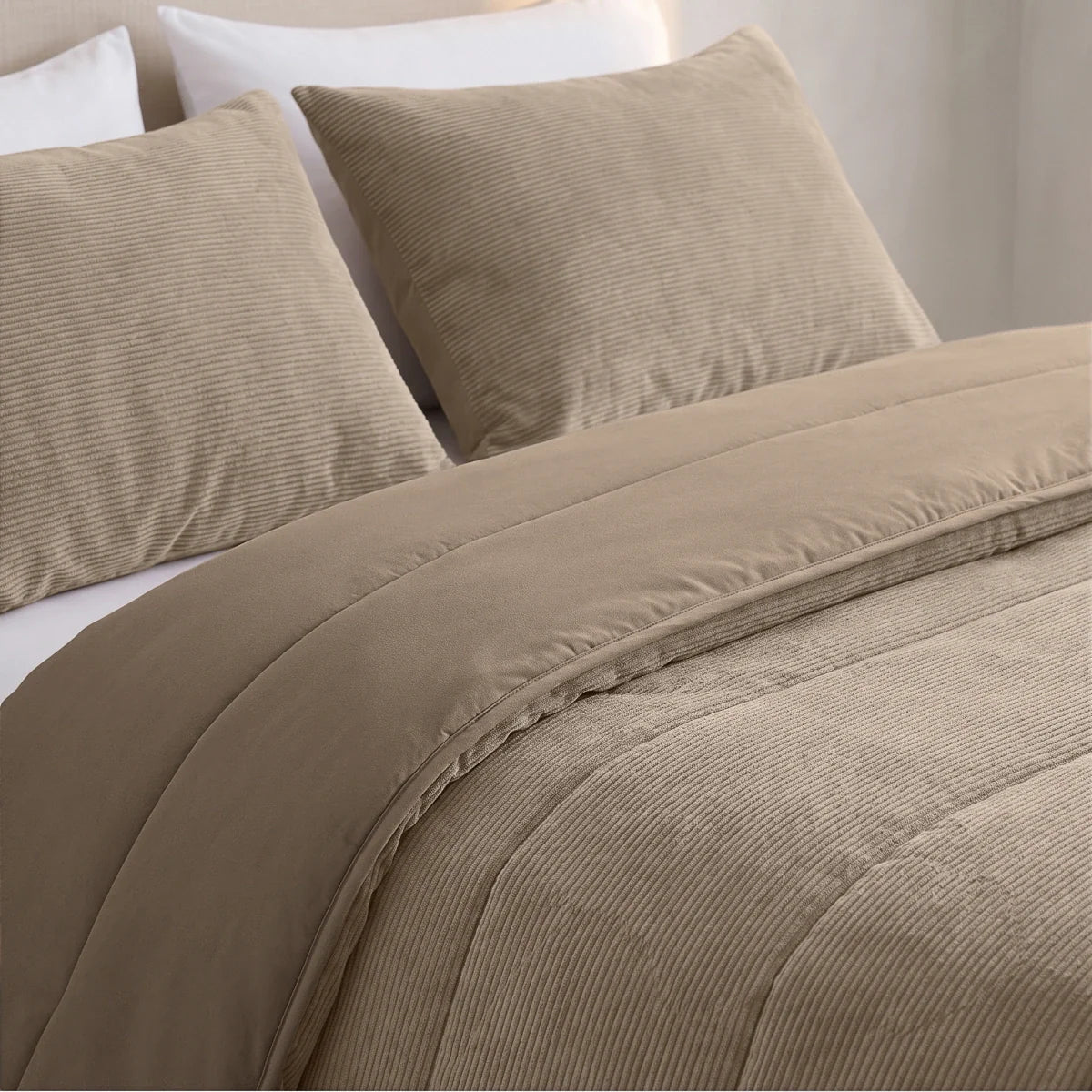 Zelesta Special Corduroy Cotton Bettdecke - Taupe
