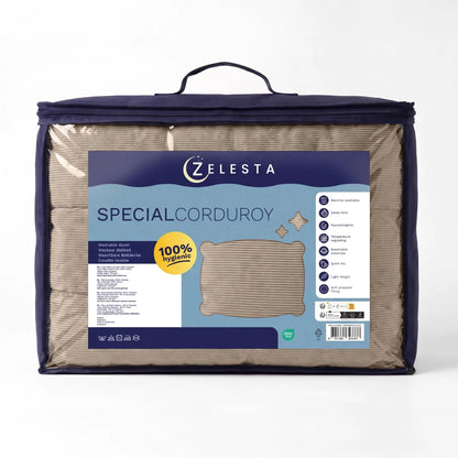 Zelesta Special Corduroy Cotton Bettdecke - Taupe