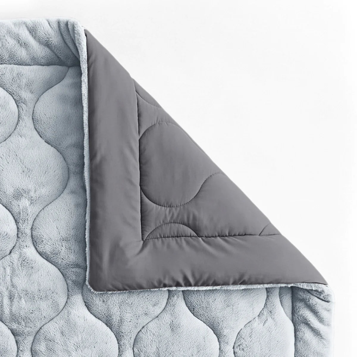Zelesta Special Teddy Faux Fur Bettdecke - Heidelbeerblau