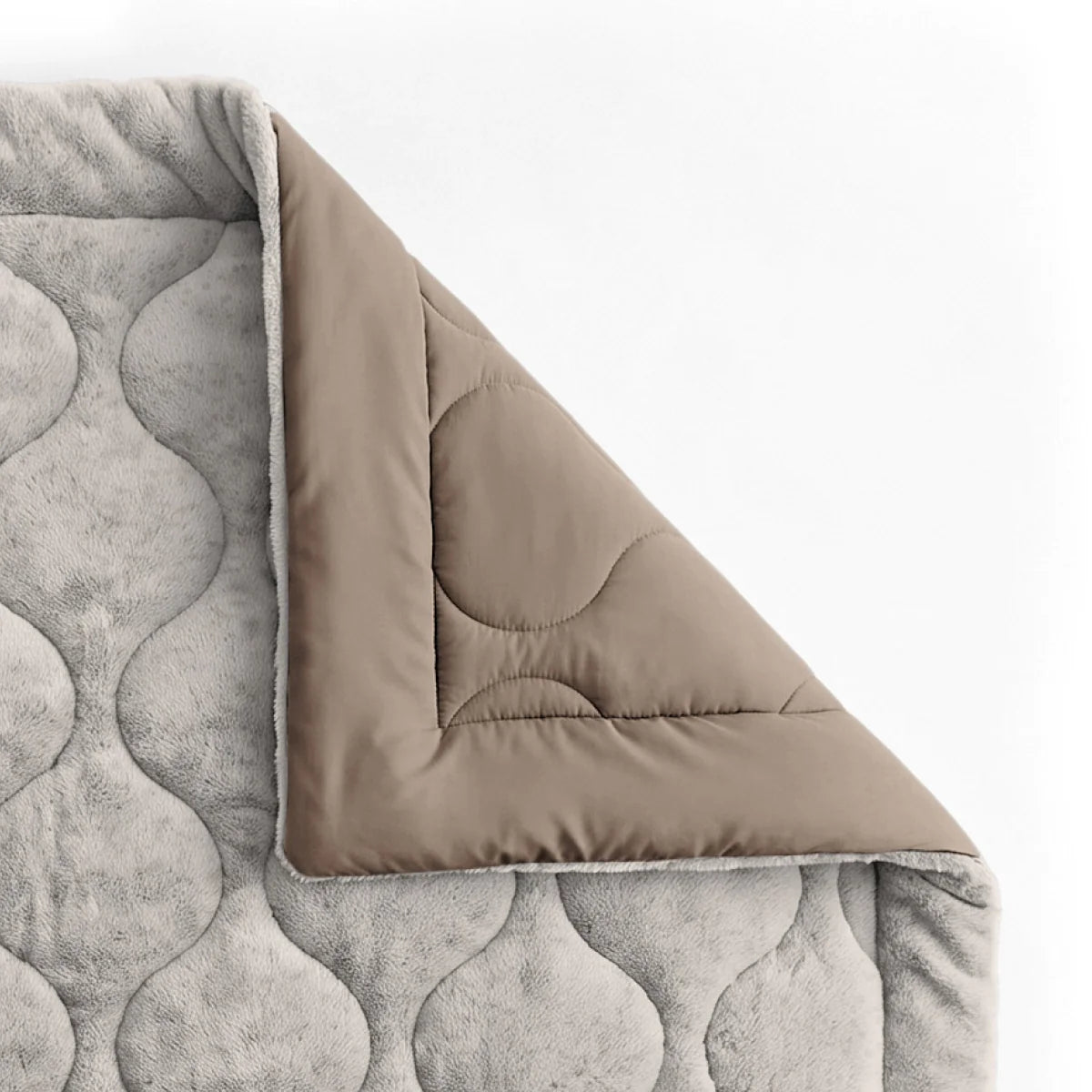 Zelesta Special Teddy Faux Fur Bettdecke - Mondgrau