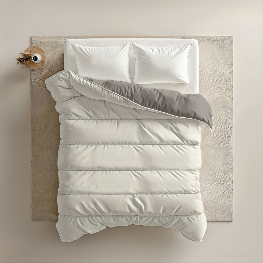 Zelesta Royalbed - Zartes Grau & Creme