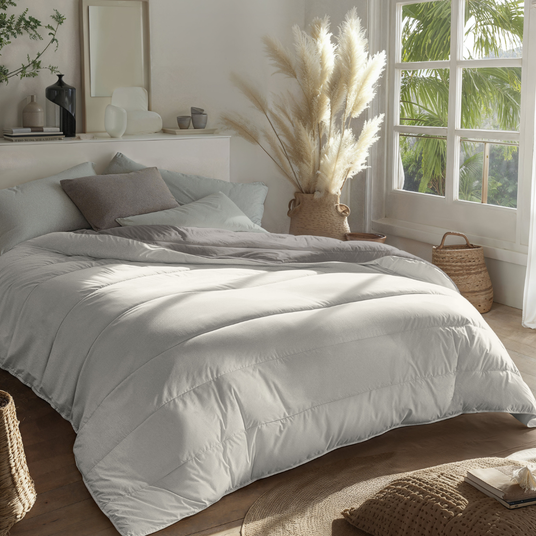 Stimmungsbild vom Zelesta Royalbed - Zartes Grau & Creme
