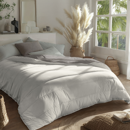 Stimmungsbild vom Zelesta Royalbed - Zartes Grau & Creme