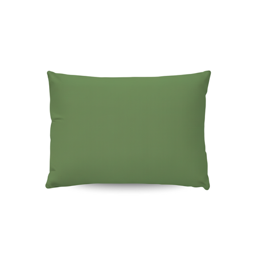 Das Zelesta Wonderbed Kissenbezüge Set von 2 in Timeless Green (80x80, Mikrofaser) ist waschmaschinengeeignet und wird zentriert auf weißem Hintergrund präsentiert.