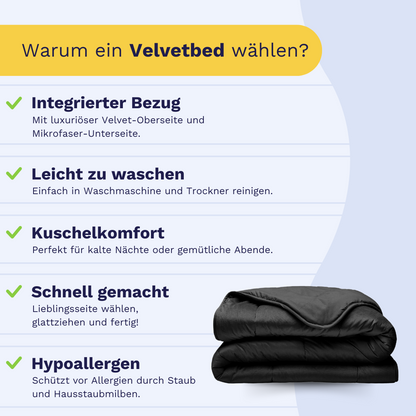 Zelesta Velvetbed - Schwarz