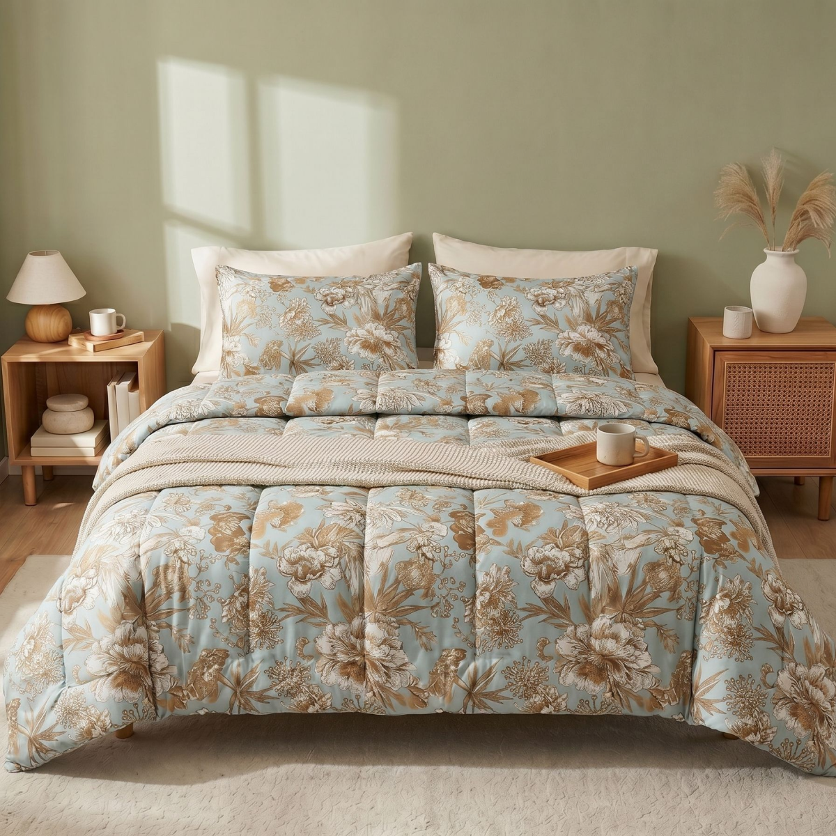 Zelesta Comfort Design Sommerbettdecke - Botanic Chique