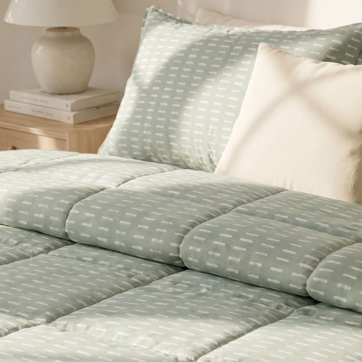 Zelesta Comfort Design Sommerbettdecke - Olive Stitches