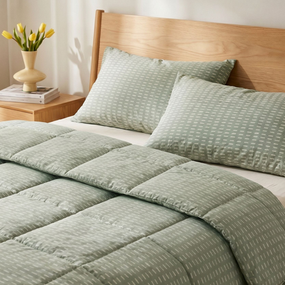 Zelesta Comfort Design Sommerbettdecke - Olive Stitches