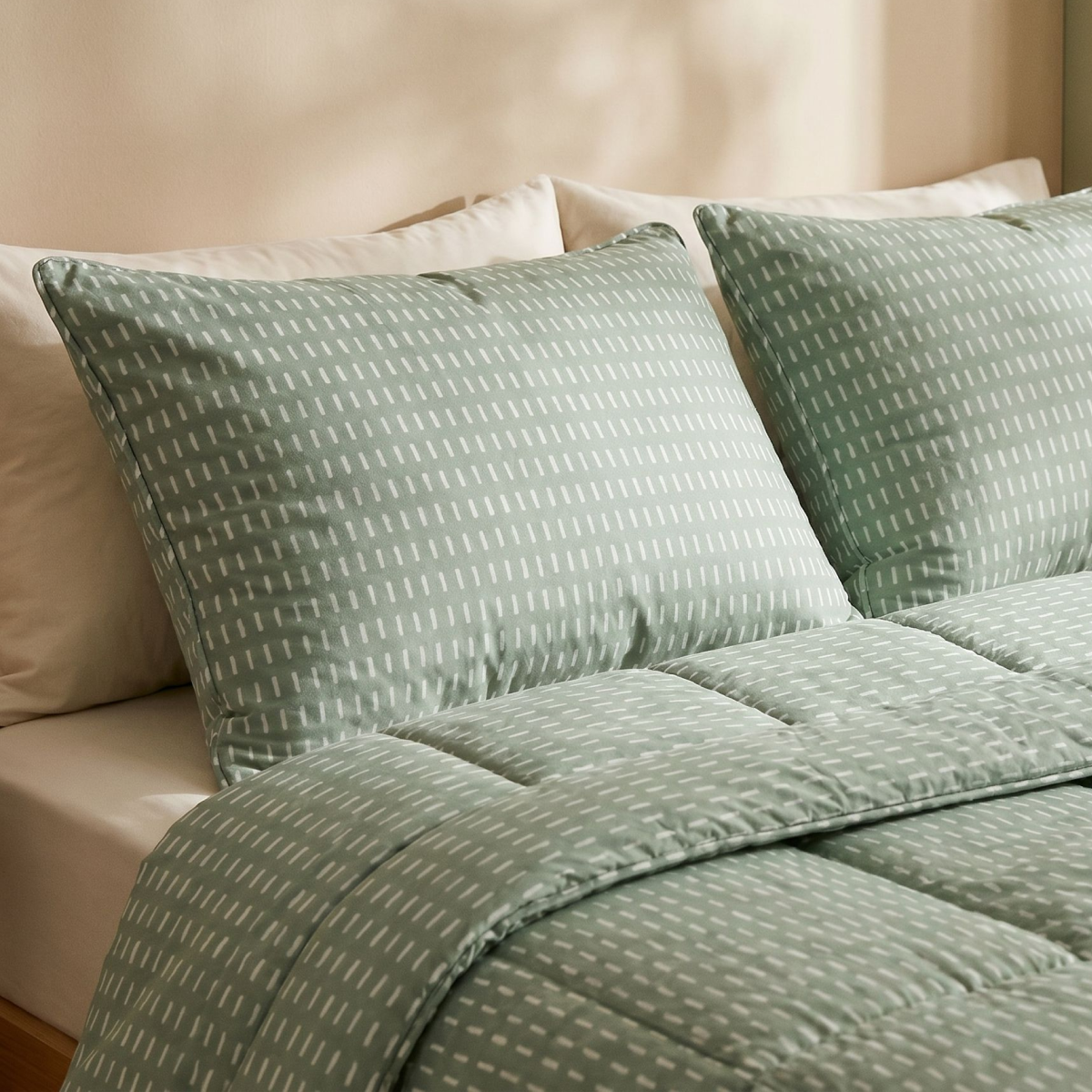 Zelesta Comfort Design Sommerbettdecke - Olive Stitches