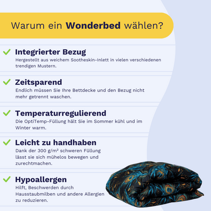 Zelesta Wonderbed - Peacock Feathers