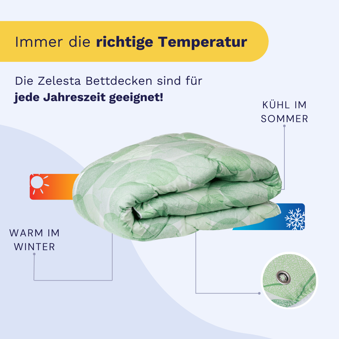 Zelesta Wonderbed 4 Seasons double - Fresh Leaf