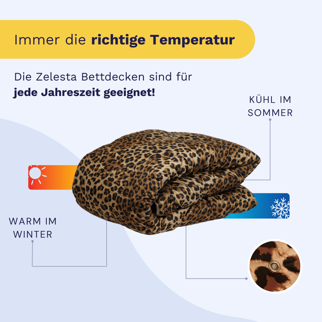 Zelesta Wonderbed 4 Seasons double - Jaguar Skin