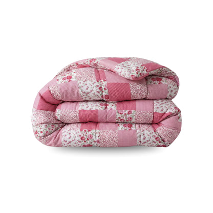Zelesta Comfort Design Bettdecke - Patchwork Rosa