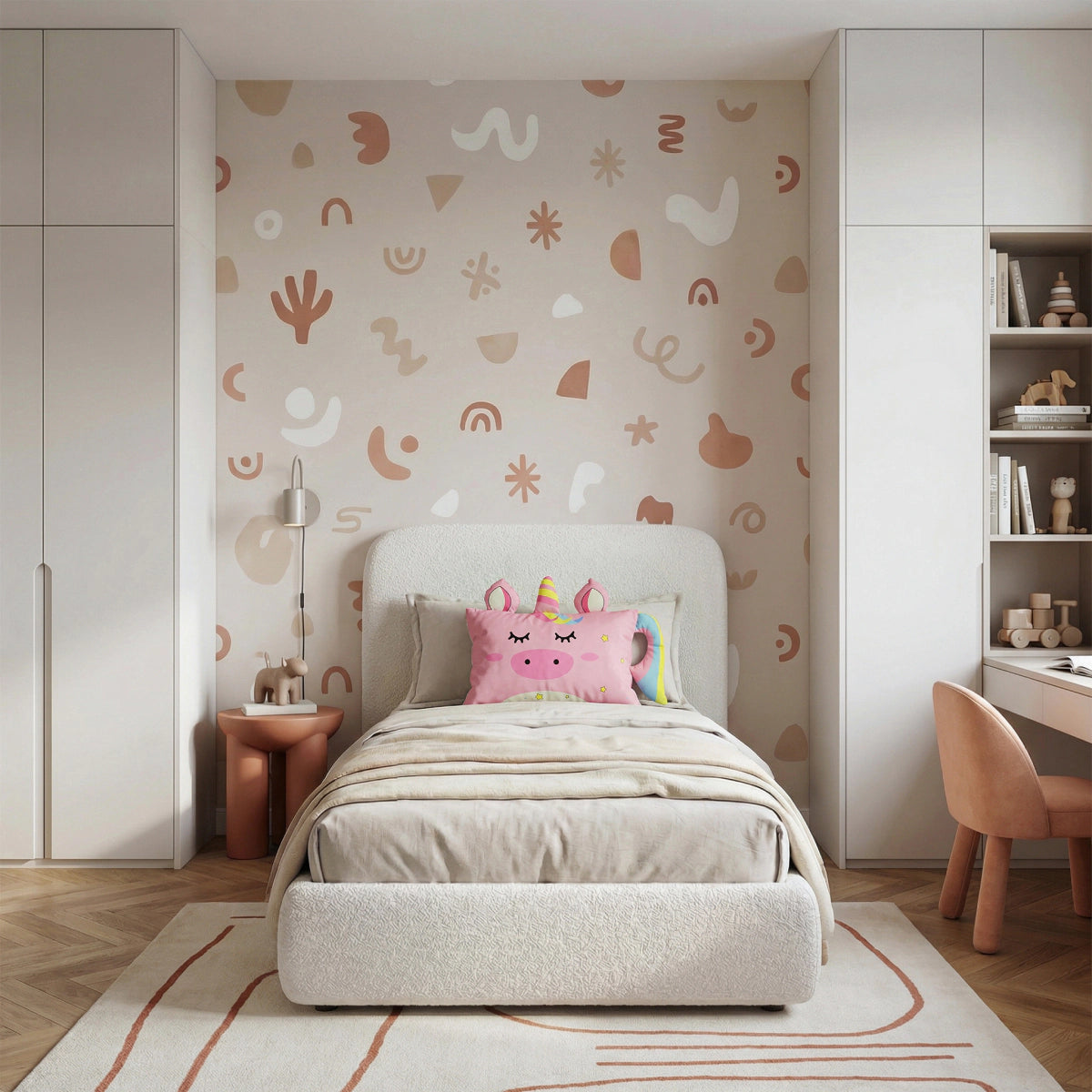 Kinderkissen Luna Einhorn - Rosa