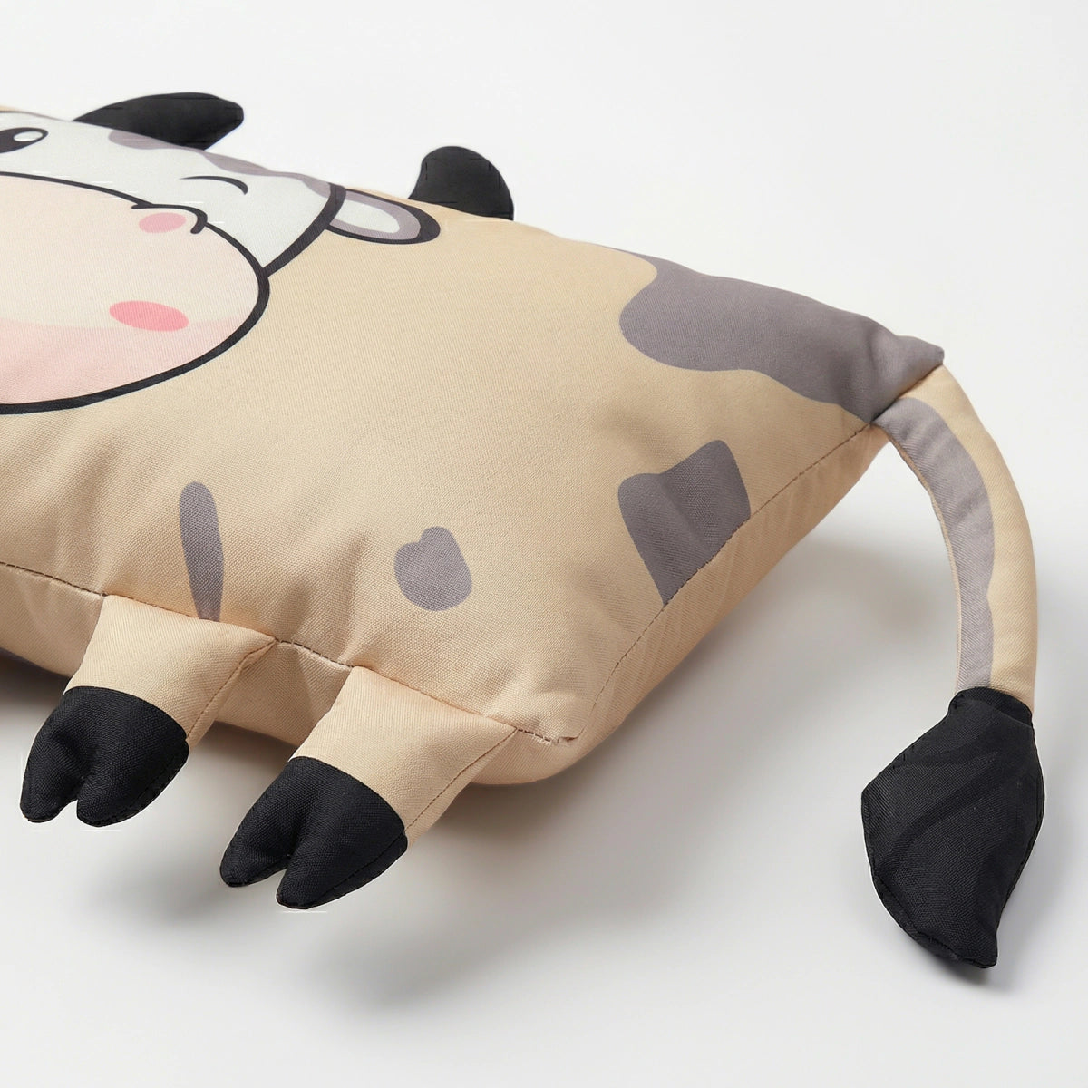 Kinderkissen Koosje Kuh - Grau/Beige