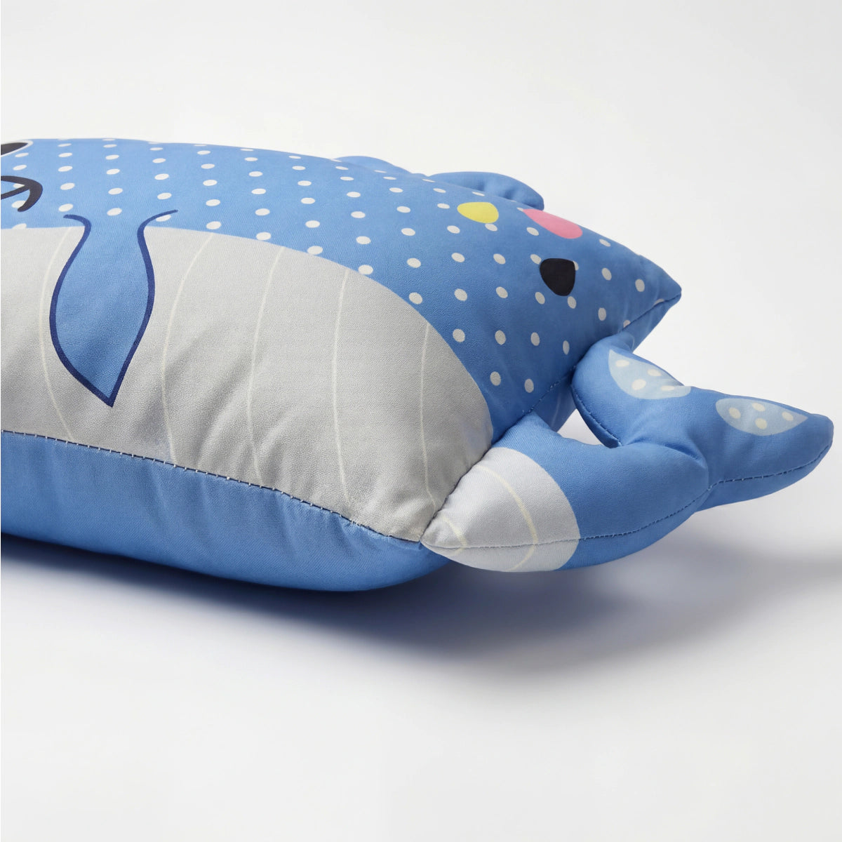 Kinderkissen Wally Wal - Blau/Grau