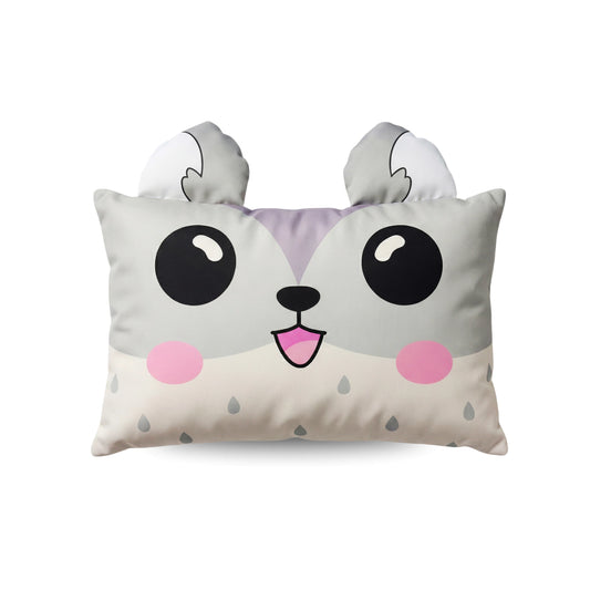 Kinderkissen Wimmy Waschbär - Grau