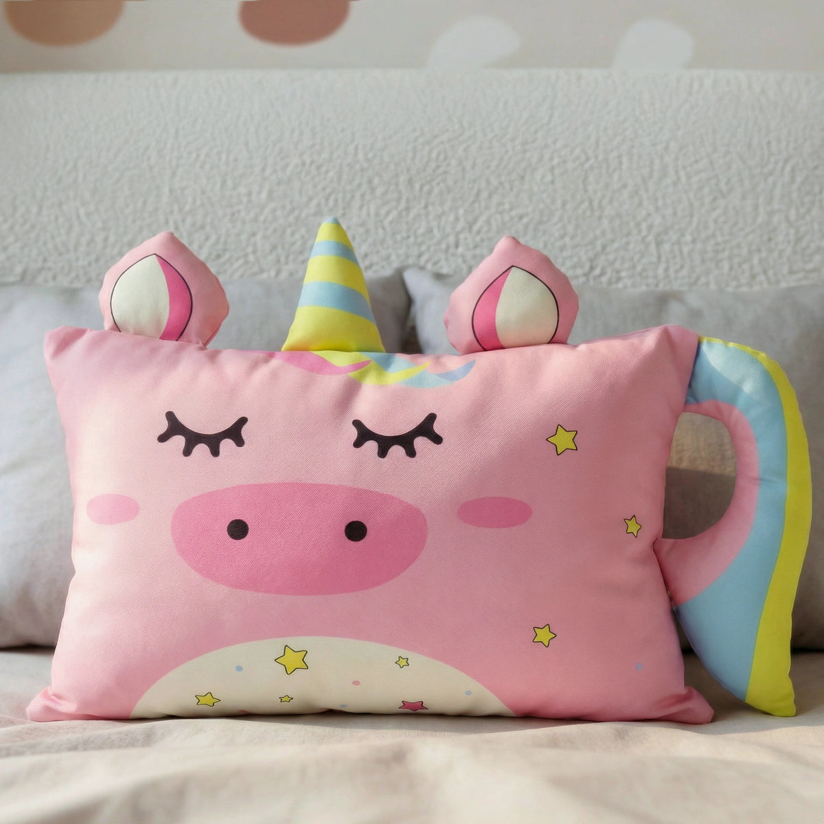 Kinderkissen Luna Einhorn - Rosa
